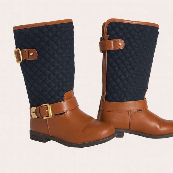 🌟 Tommy Hilfiger Andrea Equestrian Toddler Boots - Size 9 🌟 - Picture 1 of 9